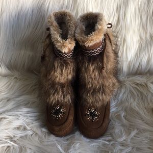 Minnetonka Fur Boots